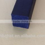 Square-shaped black extruded epdm soft foam rubber shock proof seal strips