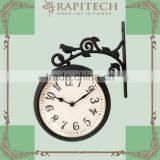 Plastic Double Sided Decorative Garden Wall Clock thumbnail-2