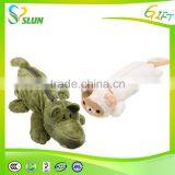 Custom Cute Plush Round Terry Cloth Furry Pencil Bag With Handle and Zipper thumbnail-5