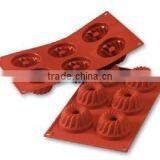 6 Gugelhopf Pastry Baking Moulds