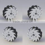 A Set of 127mm Aluminum Mecanum Wheels Set Basic ( 2 Left, 2 Right) 14198 thumbnail-1