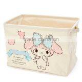 Foldable Laundry Basket Cotton Linen Toys Bin Basket Household Storage Organizer Cartoon Bottle thumbnail-4