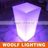 Goverment Project Outdoor Garden Lighting Led Large Size Rectangular Plastic Flower Pots