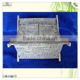 School Library Office Home Pocket Wooden Book Shelf Rack thumbnail-4