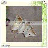 Small Carved Triangle Wooden Serving Tray thumbnail-5