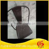 Simple Black Lacquer Metal Frame Classic Model Metal Chair for Dining Room Furniture thumbnail-1