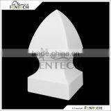4"x4" White Gothic Decorative PVC Fence Cap thumbnail-1