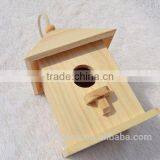 New Unfinished Wooden Bird House Wholesale thumbnail-3
