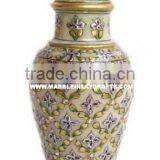 Marble Gold Painted Flower Vase thumbnail-1