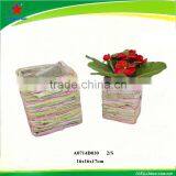 Natural Handmade Rattan Flower Vase thumbnail-1