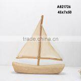 Nautical Decor Mini Wooden Craft Sailing Boat thumbnail-5