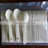 High Quality Free Sample Disposable Wooden Spoon Fork Knife for Party Events Restaraunt Made in China thumbnail-3