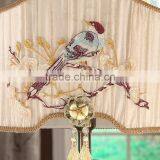 Finely Cast Exquisite Chinoiserie Style Brass and Crystal Table Reading Lamp With Beautiful Embroidered Lampshade BF12-04124a thumbnail-4