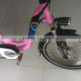 Newly Design 26inch Electric Bike 36V 250W Lithium Battery Power Electric City Bike for Lady thumbnail-2
