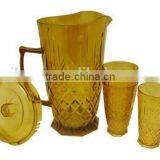 Classic Design FDA OEM Service Plastic Water Jug With 3Cups