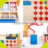 Wholesale Baby Wooden Pretend Cash Register Fashion Kid Wooden Pretend Cash Register Wooden Pretend Cash Register W10A037 thumbnail-4