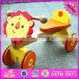 2016 High Quality Baby Wooden Lion Toy Car W16A025 thumbnail-2