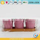 Set of 3 Galvanized Iron Powder Coating Metal Circular Pot Flower Small Decorative Pots thumbnail-3