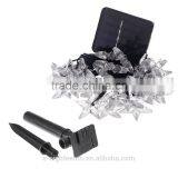 2016 New Best-selling 20 LED Outdoor/indoor Solar Powered Star Globe White String Lights for Garden Christmas thumbnail-2