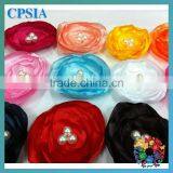 2.4" Flowers 5 Layers 3 Pearls Lotus Flowers Hair Accessories thumbnail-1