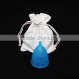Silicone FDA and CE Approved Reusable Blue Menstrual Cup thumbnail-2