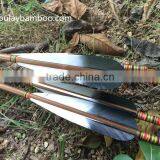 Black And White Fletched Arrows Carbonized Bamboo 75~80#*32inch thumbnail-4