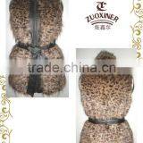Ladies Leapord Print Fur Vest thumbnail-1