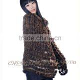 CX-B-M-56 Wholesale Women Cape Mink Fur Fashion Poncho/ Fur Shawl thumbnail-2