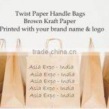 Kraft Paper Bags With Twisted Paper Handles thumbnail-4