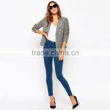 Dark Blue Plain Custom Casual Legging Jeans for Women From China thumbnail-4