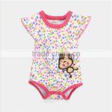 SR-227G Baby Romper Onesie Girls Clothing Floral Pattern Design Cotton Romper for Baby Girl thumbnail-2
