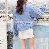 Zm35754a Girls Short Coat Model New Style Casual Denim Jacket for Autumn thumbnail-5