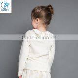 Kid Girls Wear Knnitted Lapel T Shirt With Flower Decoration Girls Long Sleeve t Shirt thumbnail-4