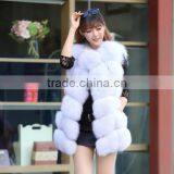 CN-R-4 2016 Top Sell Real Whole Skin Fur Gilet Genuine Natural Fox Fur Vest Women thumbnail-5