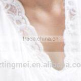 Luxury Women Satin Dress Skirt Sexy Transparent With Lace thumbnail-5