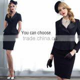2014 Ladies Two Pieces Long Sleeve Blazer and Skirt Set Women Office Business Suit thumbnail-6