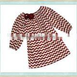 Wholesale Child Baby Dress Model Fashion Girl Boutique Stripe Print Top thumbnail-1