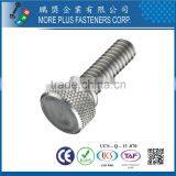 ANSI Stainless Steel Knurled Thumb Screw Plain thumbnail-1