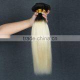 Factory Wholesale Price Two Tone Ombre Colored Hair Weave Bundles thumbnail-6
