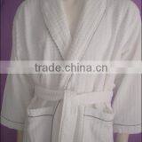 Warm Sexy Women Cotton Waffle Hotel Bathrobe thumbnail-1