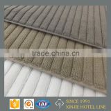 100% cotton stripe jacquard thick hotel salon kitchen bath mat