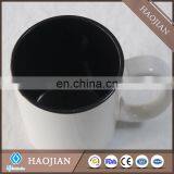 factory price 15oz customer logo inner color black,white handle