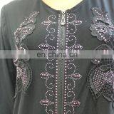 Arabic Front Middle Zipper Abaya Kaftan Designs thumbnail-3