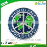 Winho World Peace Earth Peace Sign Lapel Pin