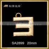 OEM Design Leather Letter E Zipper Puller thumbnail-1