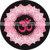 Eco Friendly Good Texture Digital Printing Round Suede Natural Rubber Yoga Mat thumbnail-2