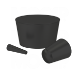 Black Waterproof Stopper Silicone Rubber Small Seal Hole Plugs MEP Series thumbnail-4