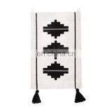 Custom Indoor Home Decor Cotton Thread Woven Geometric Pattern Printing Wall Hanging Tapestry With Hand-knotted Tassels thumbnail-3