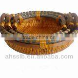 2013 New Style Wholesale Cheap Boat Shaped Reed Storage Plate With Ear Handles thumbnail-1