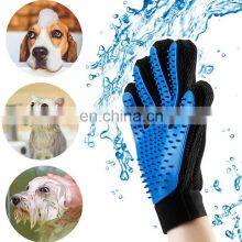 HY Pet Massage Gloves With Enhanced Five Finger Design Adjustable Wrist Strap Guanti Da Animale Cat Glove Brush thumbnail-3